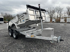 Cargo Pro 6 x 12 Aluminum Dump Trailer – Ladder Ramps image 0