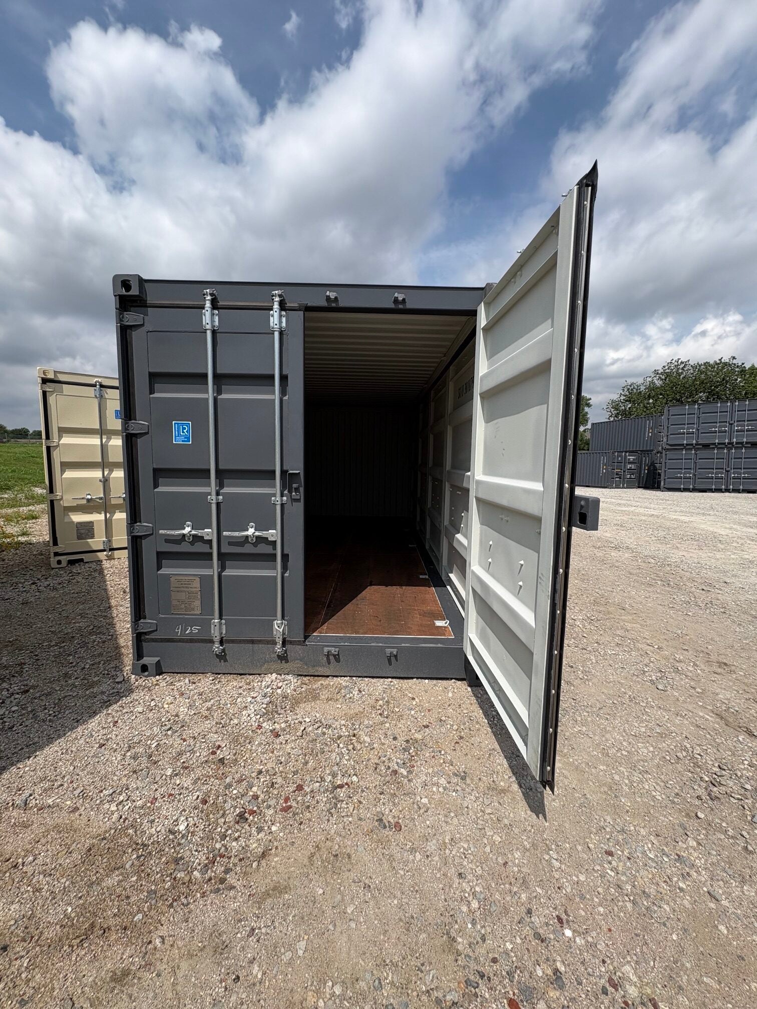 20ft Slate Gray Shipping Container image 3
