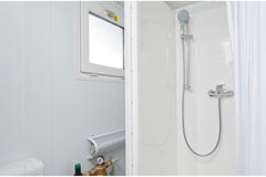 8ft x 5ft Mains Toilet & Shower Cabin (Compact Steel Bathroom Unit) image 1