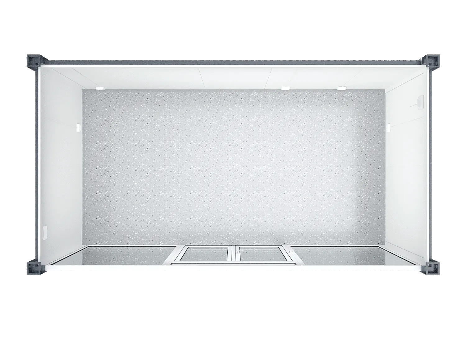6×3.2m Glass Container, 1 Glass Wall image 4
